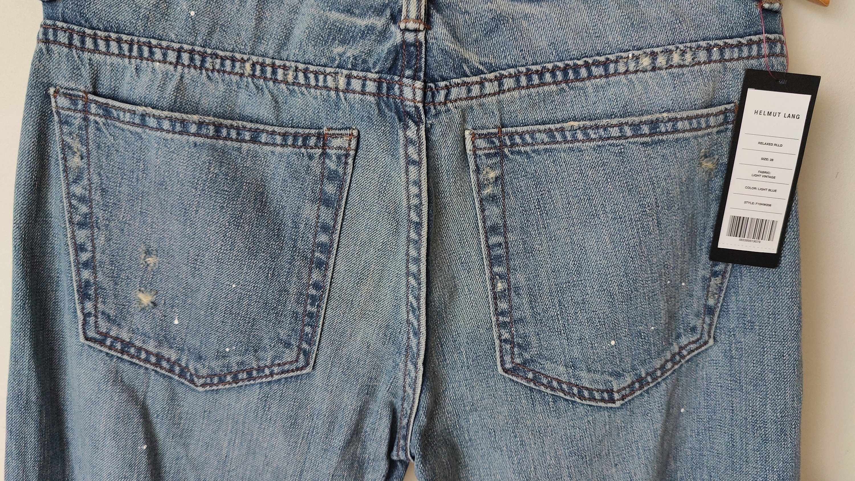 Helmut Lang Helmut Lang Relaxed RLLD Distressed Denim Pants NEW w/ Tags Size US 28 / EU 44 - 10 Thumbnail