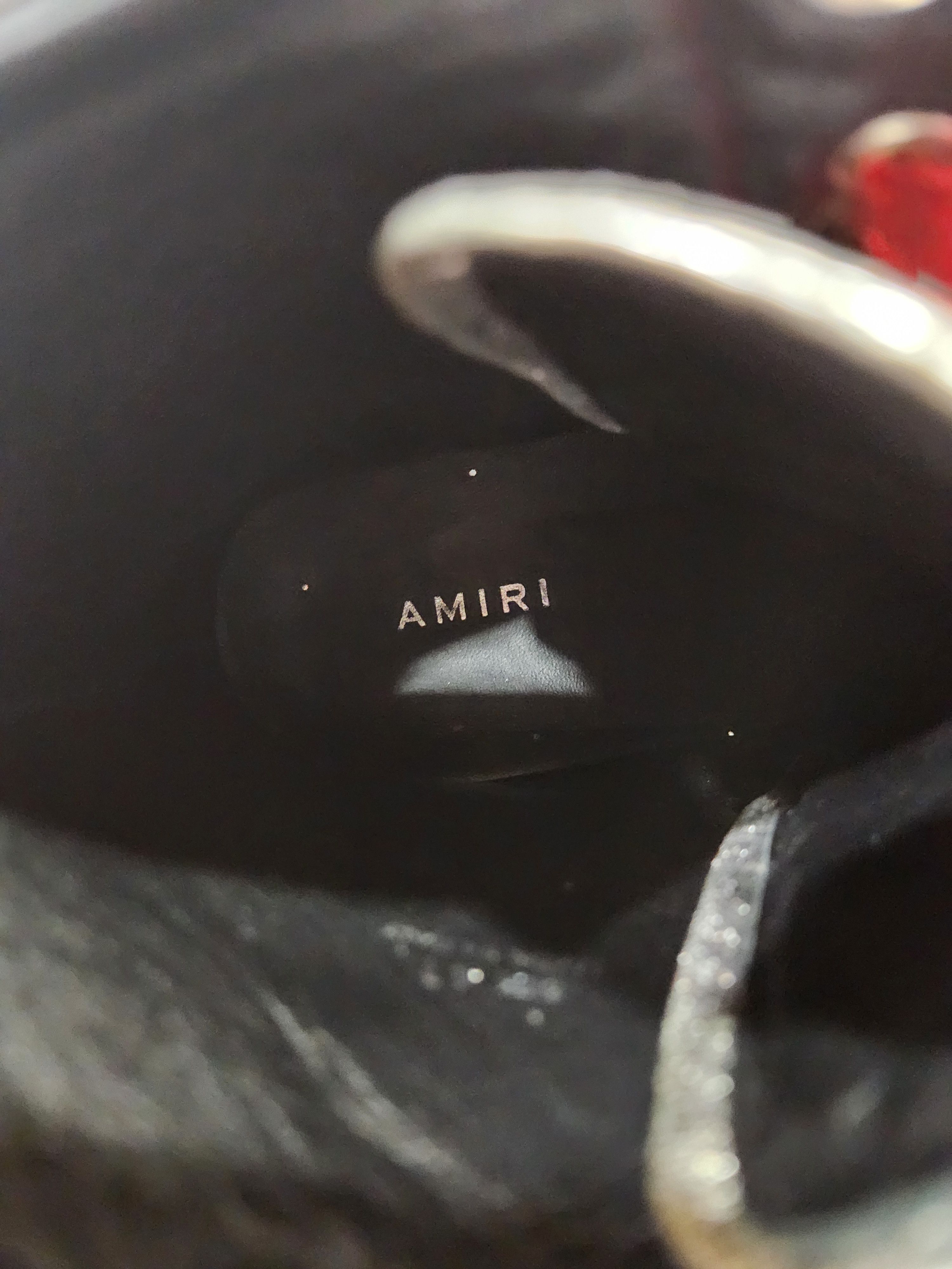 Amiri Sunset High Top Silver Glitter Sneakers Size US 8 / EU 41 - 3 Thumbnail