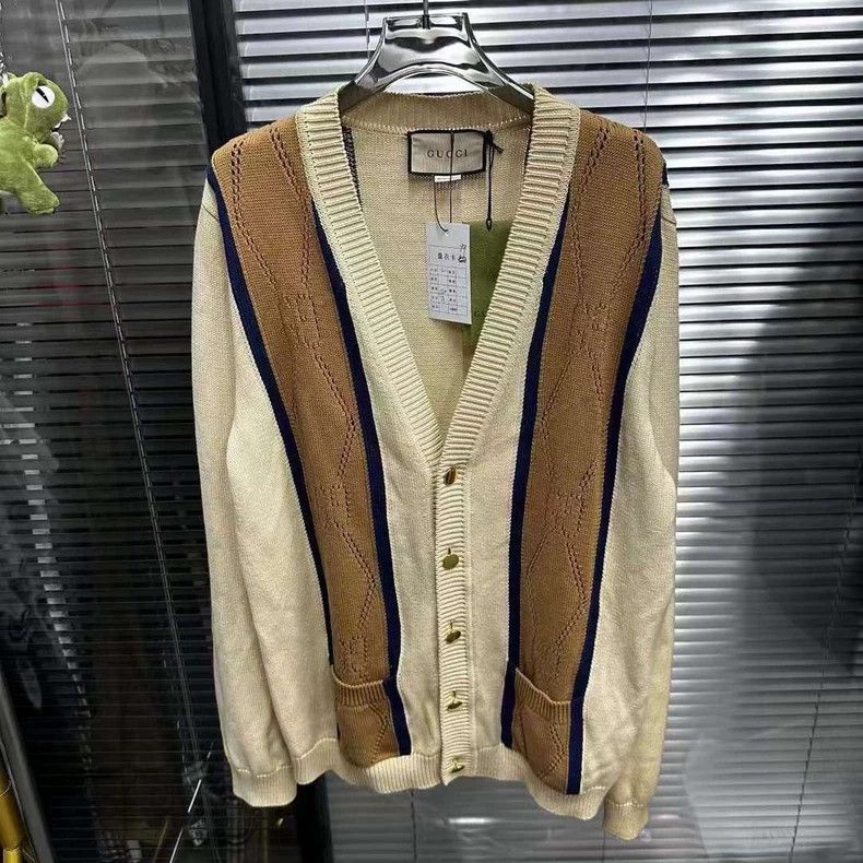 Gucci Gucci Stitching old-fashioned wool cardigan 2503-Nextarrow Size US L / EU 52-54 / 3 - 1 Thumbnail