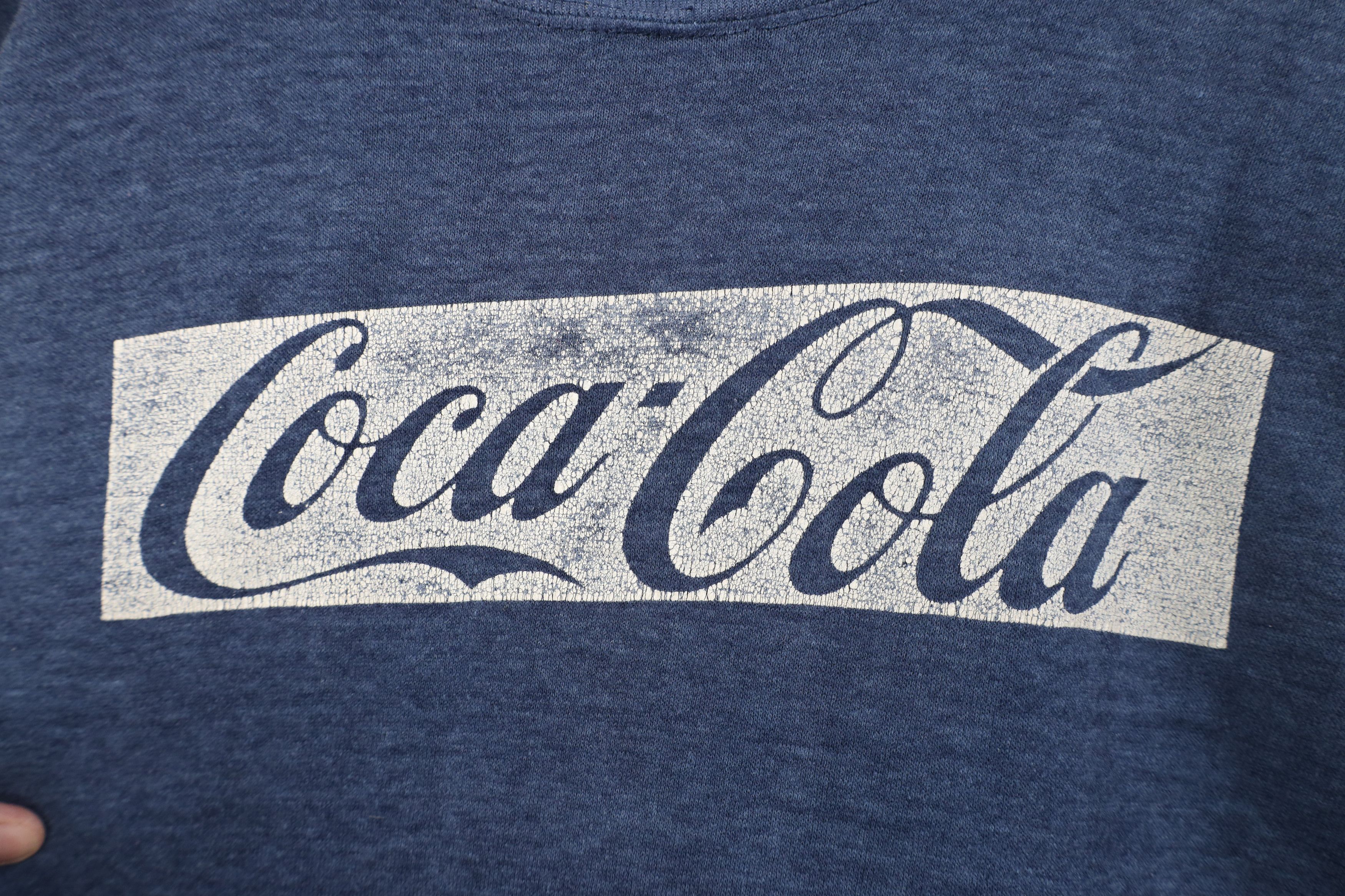 Vintage Vintage 70s 80s Coca Cola Spell Out Box Logo Sweatshirt USA Size L / US 10 / IT 46 - 4 Thumbnail
