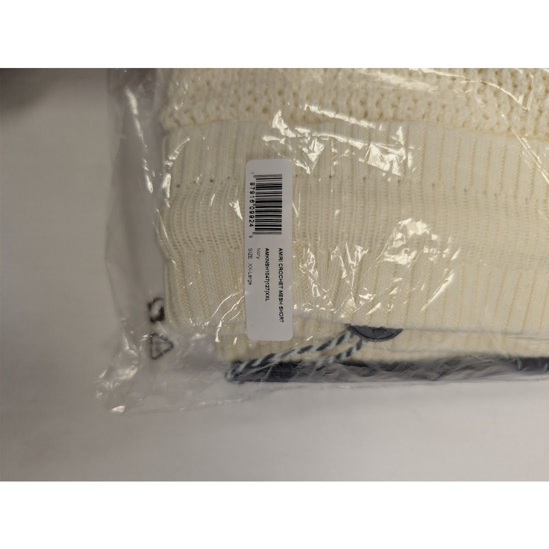 Amiri o1rshd1 Amiri Crochet Mesh Short Shorts in Ivory Size US 38 / EU 54 - 16 Thumbnail