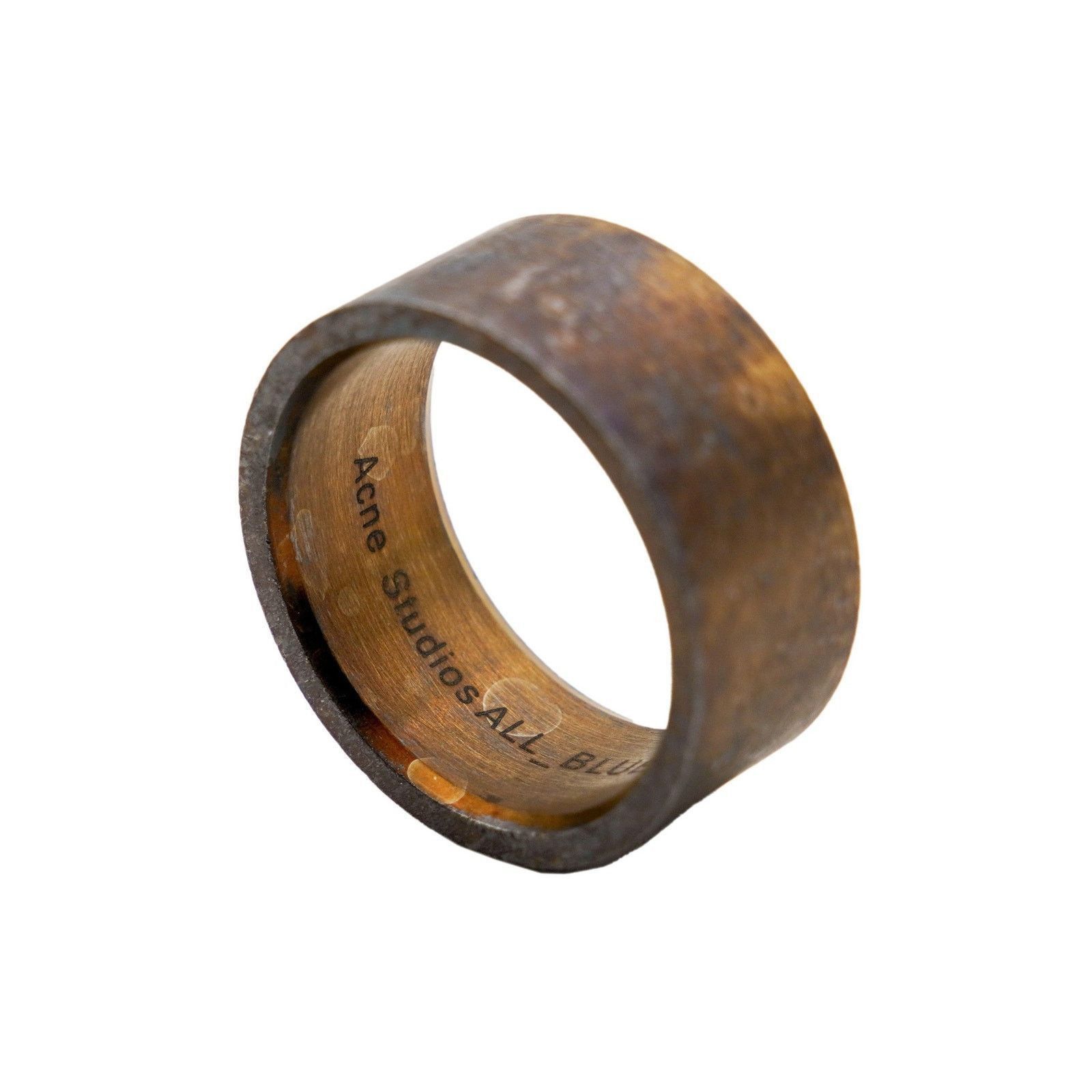 Acne Studios Acne Studios All Blues Bronze Wide Oxidized Sterling Ring Size ONE SIZE - 4 Thumbnail