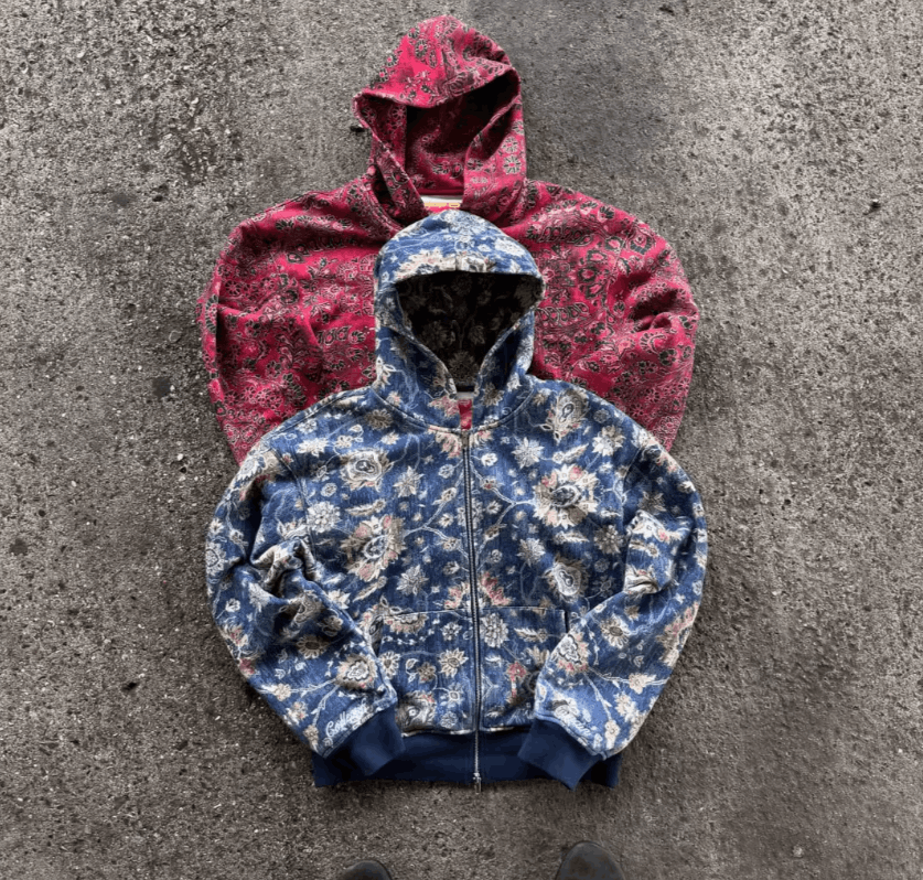 Japanese Brand American Classic Full Pattern Hoodies Size US XL / EU 56 / 4 - 9 Thumbnail