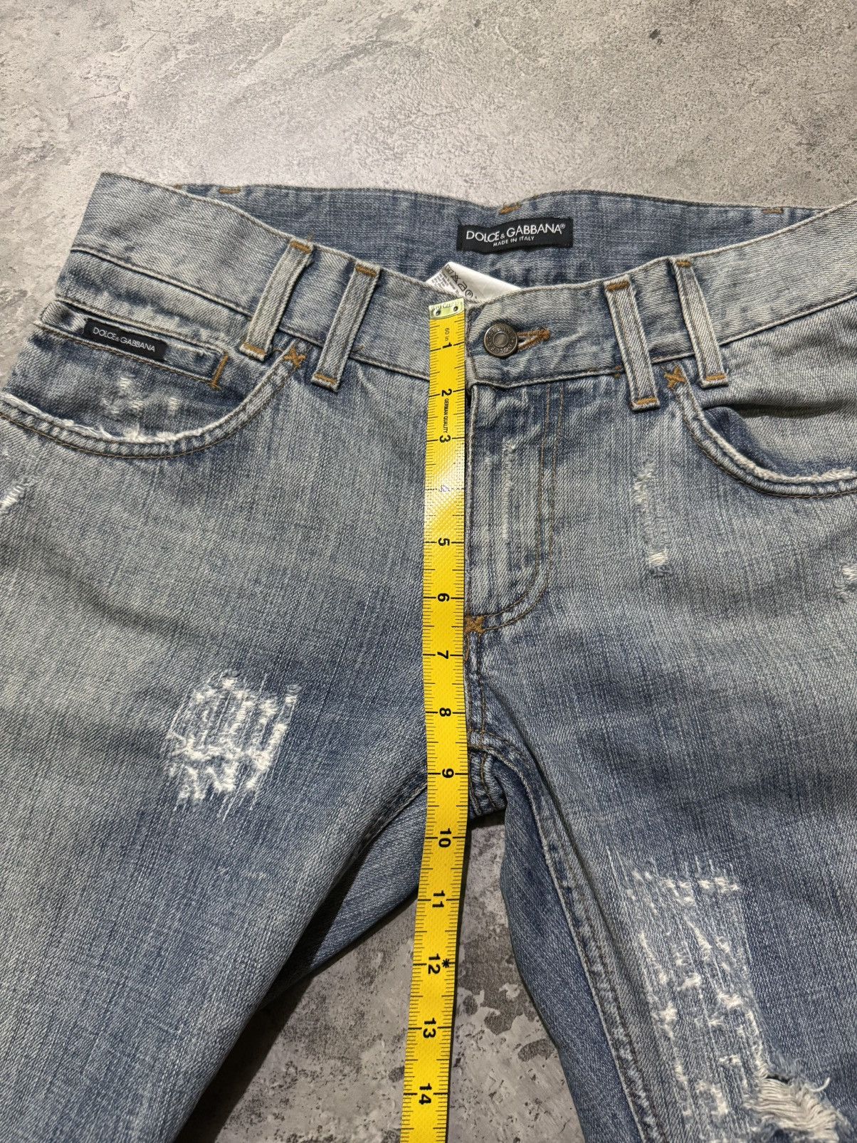 Dolce & Gabbana DOLCE & GABBANA DISTRESSED BOOTCUT JEANS Size US 33 - 14 Thumbnail