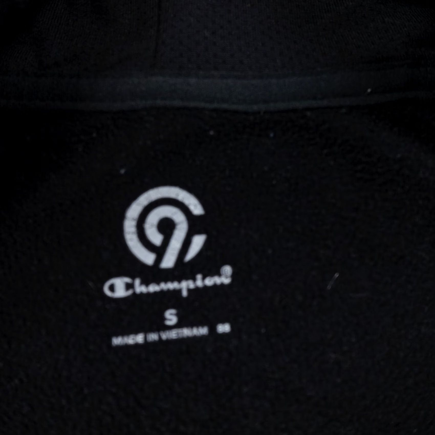 Champion Champion Jacket Mens S Black Full Zip Hooded Pockets Sweatshirt Athletic Outdoor Pullover Knit Logo Embroidered Long Sleeve Size US S / EU 44-46 / 1 - 6 Thumbnail
