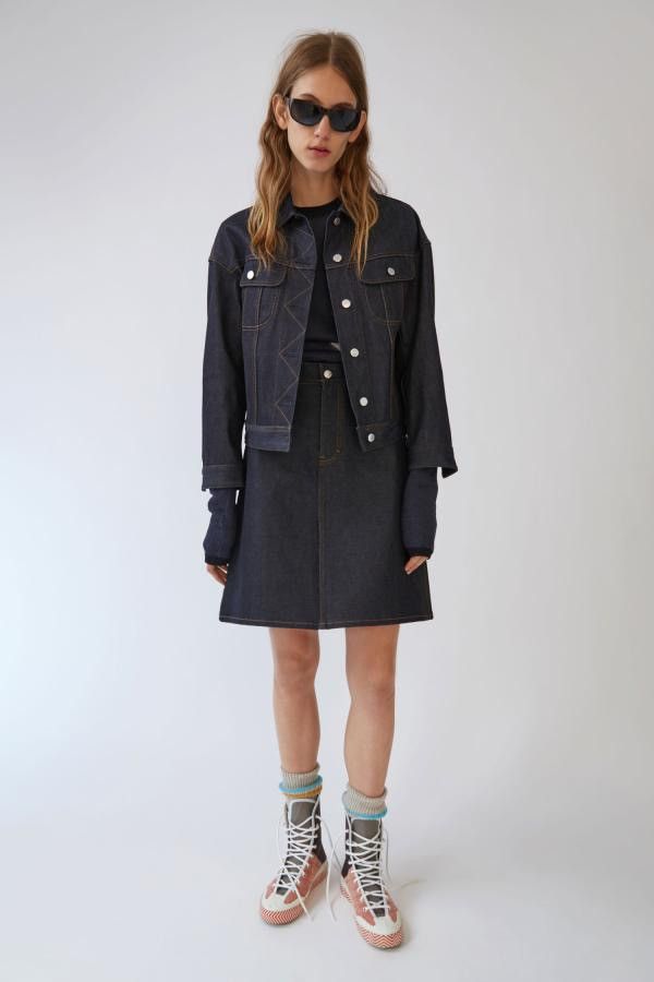 Acne Studios Acne Studios Bla Konst Indigo Classic A-line Denim Skirt Size 27" / US 4 / IT 40 - 5 Thumbnail