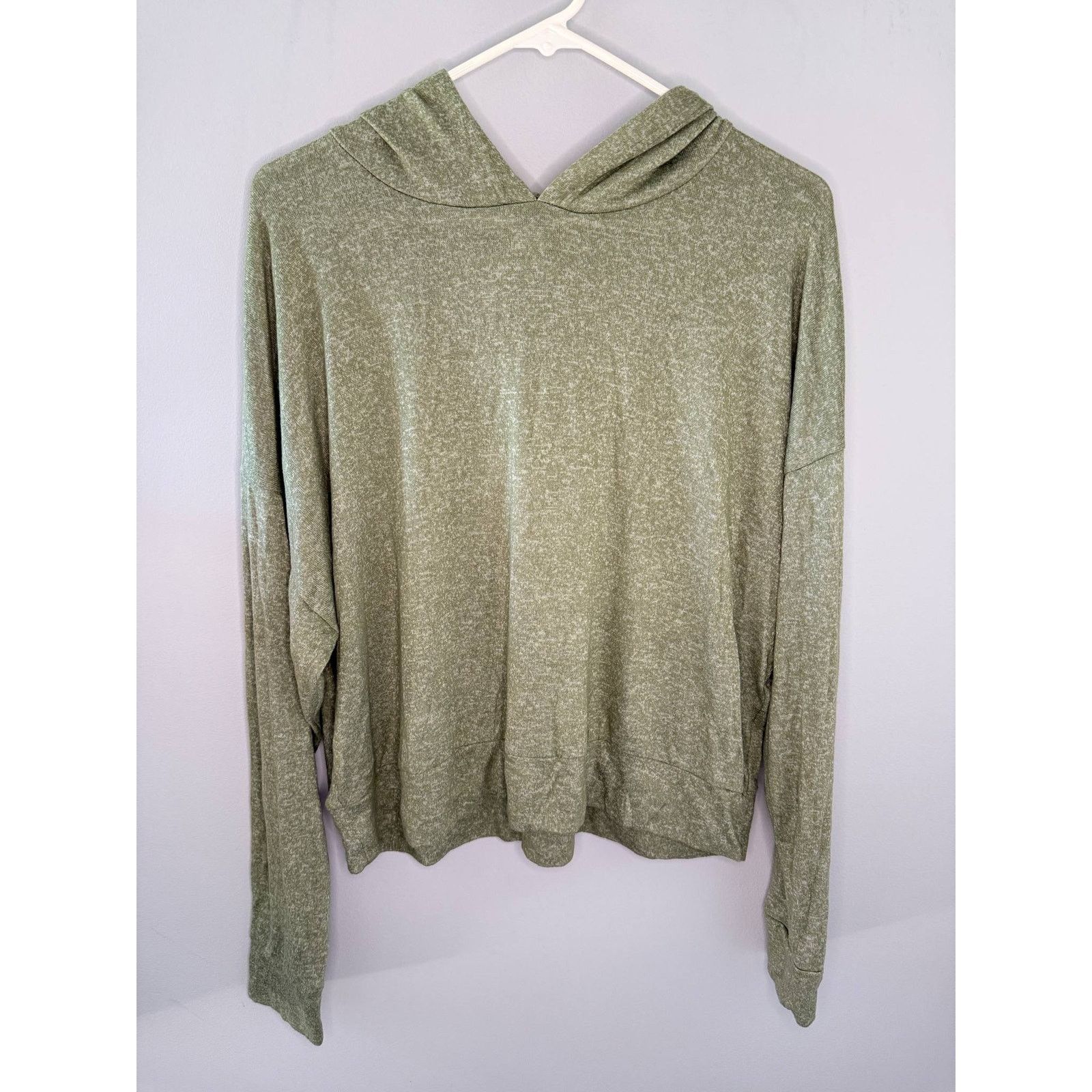 Old Navy Old Navy Oversized Plush-Knit Hoodie Set Green/Gray L Size L / US 10 / IT 46 - 5 Thumbnail