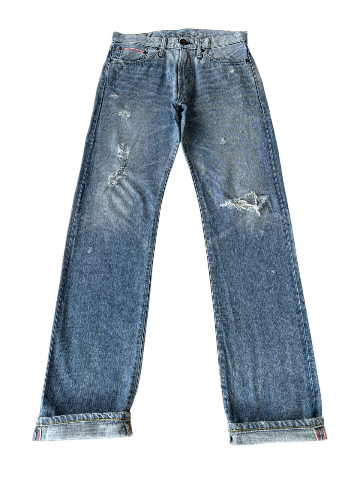 Kapital 💥EDWIN 505zx SELVEDGE DENIM BUCKLE BACK BLUE WASH JEANS Size US 30 / EU 46 - 2 Thumbnail