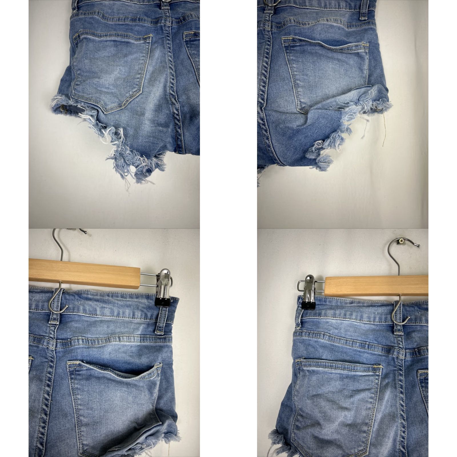 Vintage VINTAGE KanCan High Rise Cut Off Jean Shorts KC6033L Size 26x2.5 Women's Blue Cut-Off 90s Theme Mens Womens Girls Size 26" / US 2 / IT 38 - 8 Thumbnail