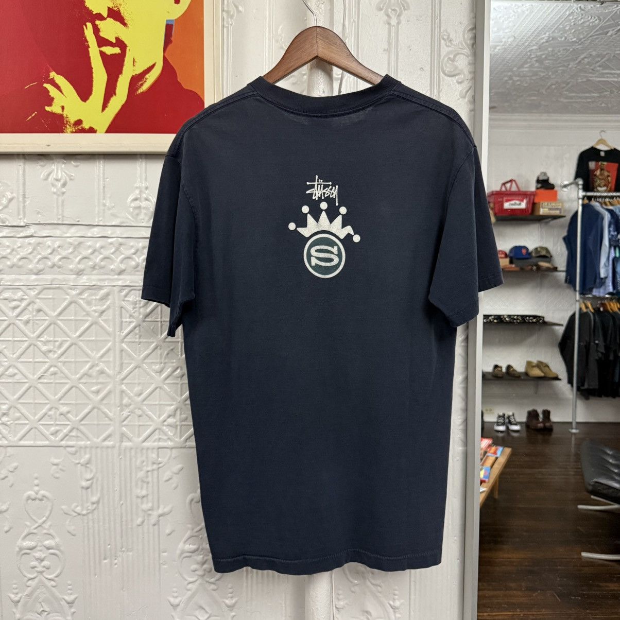 Stussy vintage 1990s stussy crown graphic tshirt Size US L / EU 52-54 / 3 - 5 Thumbnail