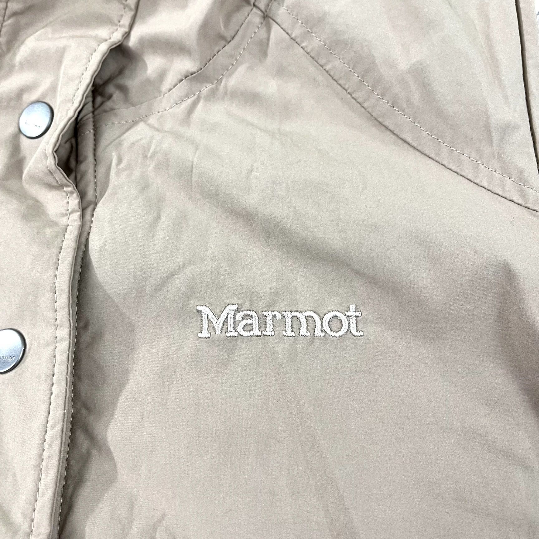 Marmot MARMOT Vest Women Small Beige Brown Faux Sherling Sherpa Snap Button Coat K49810 Jacket Women Size S / US 4 / IT 40 - 2 Thumbnail