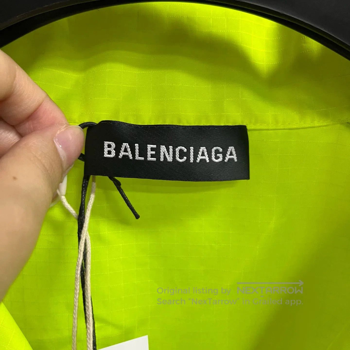 Balenciaga Balenciaga Yellow Logo Print Long Sleeve Jacket. Size US S / EU 44-46 / 1 - 2 Thumbnail