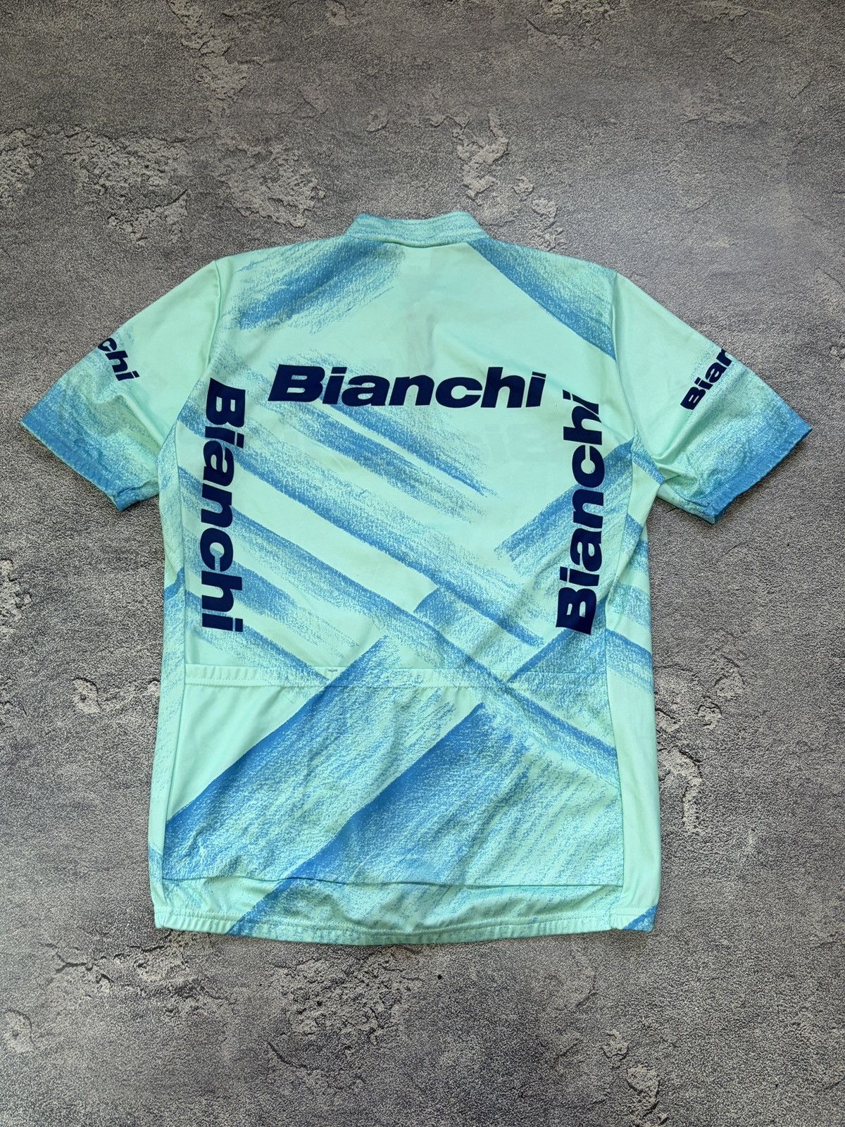 Vintage Vintage Santini Bianchi Cycling Jersey Celeste Italy XXL Size US XXL / EU 58 / 5 - 2 Thumbnail