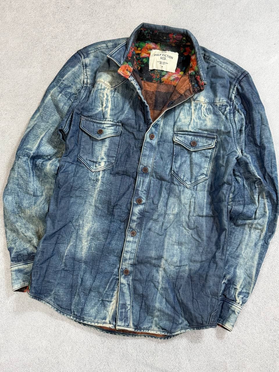Japanese Brand Denim buttons hype hysteric glamour style denim jacket y2k Size US S / EU 44-46 / 1 - 8 Thumbnail