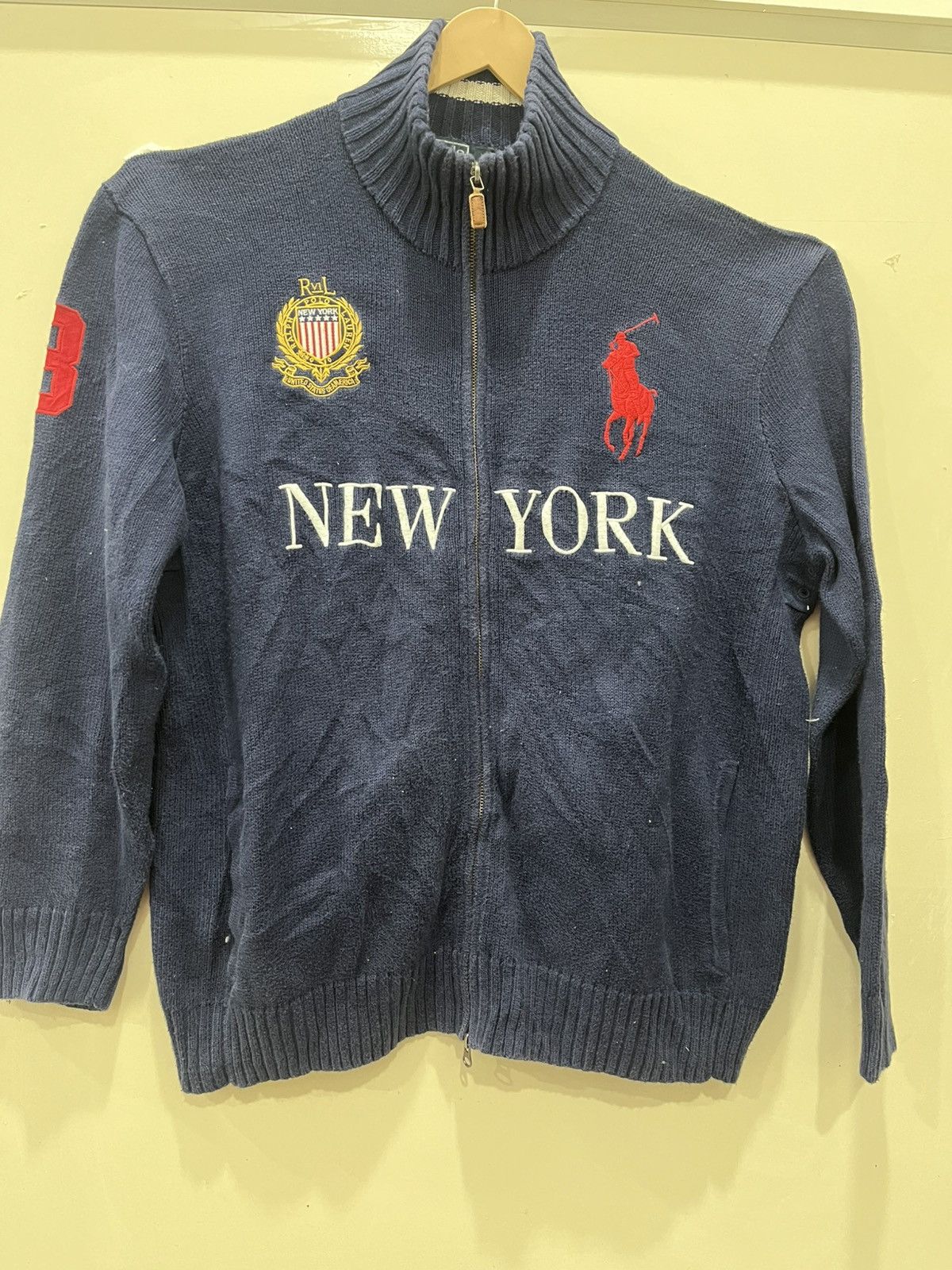 Ralph Lauren VINTAGE RALPH LAUREN FULL ZIPPER WITH BIG PONY Size US XXL / EU 58 / 5 - 1 Thumbnail