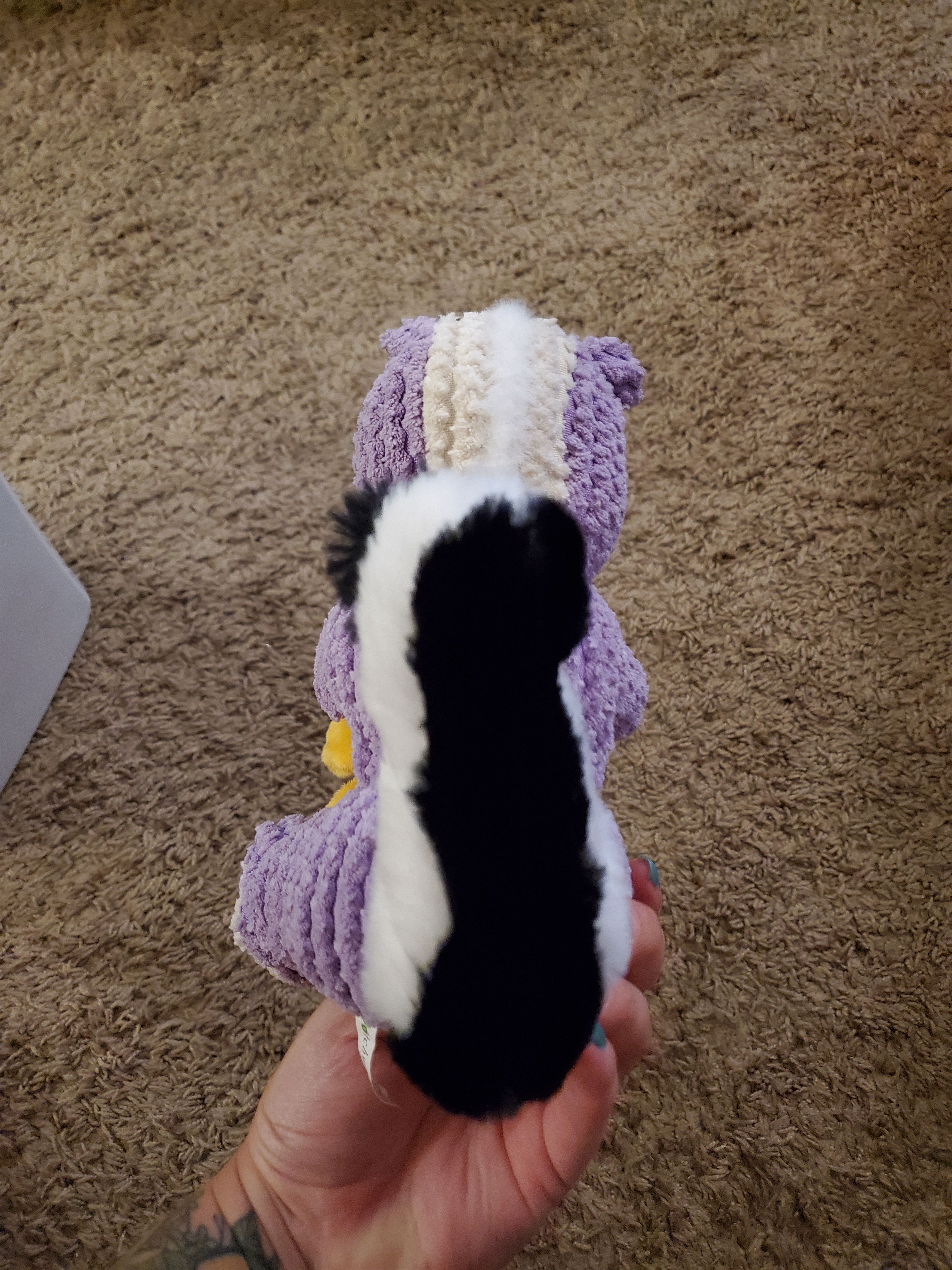 Other Purple crocheted skunk dog/kid toy with sunflower Size ONE SIZE - 3 Thumbnail