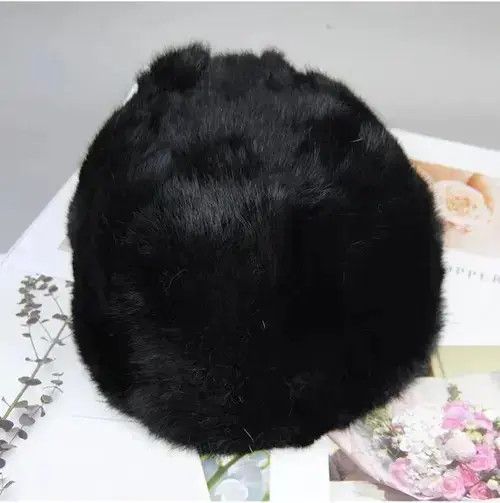 Other Warm Natural Rabbit Fur Bomber Hat Size ONE SIZE - 4 Thumbnail