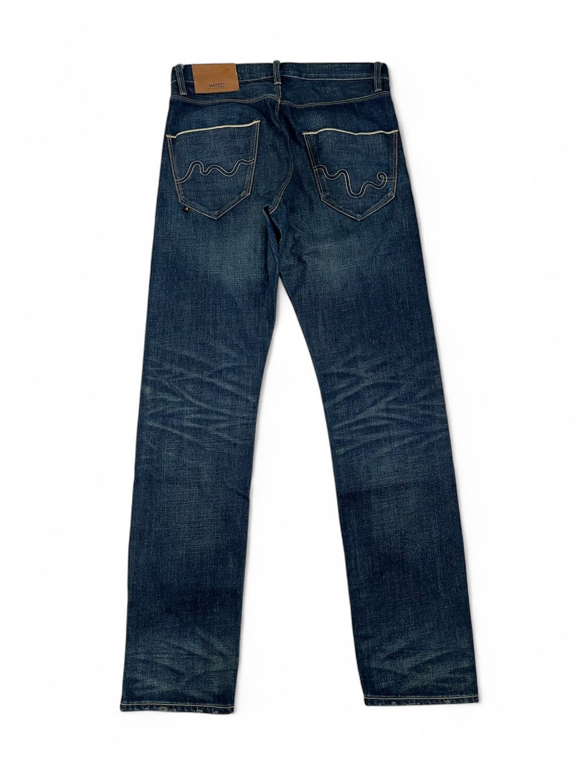 Japanese Brand 🇯🇵WESC Japanese slim selvadge denim jeans pants Size US 29 - 2 Thumbnail