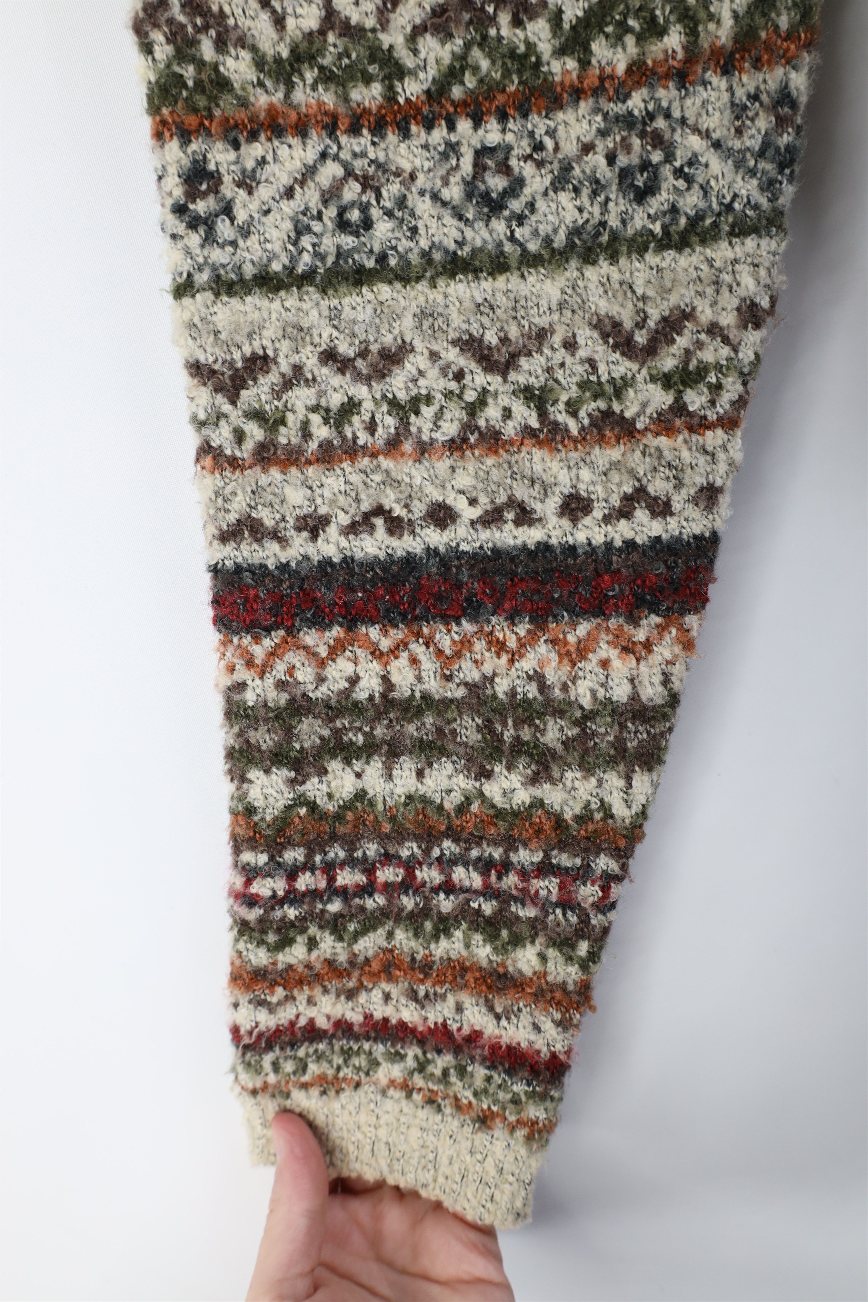 Vintage Vintage 90s Streetwear Blend Knit Fair Isle Crewneck Sweater Size M / US 6-8 / IT 42-44 - 5 Thumbnail