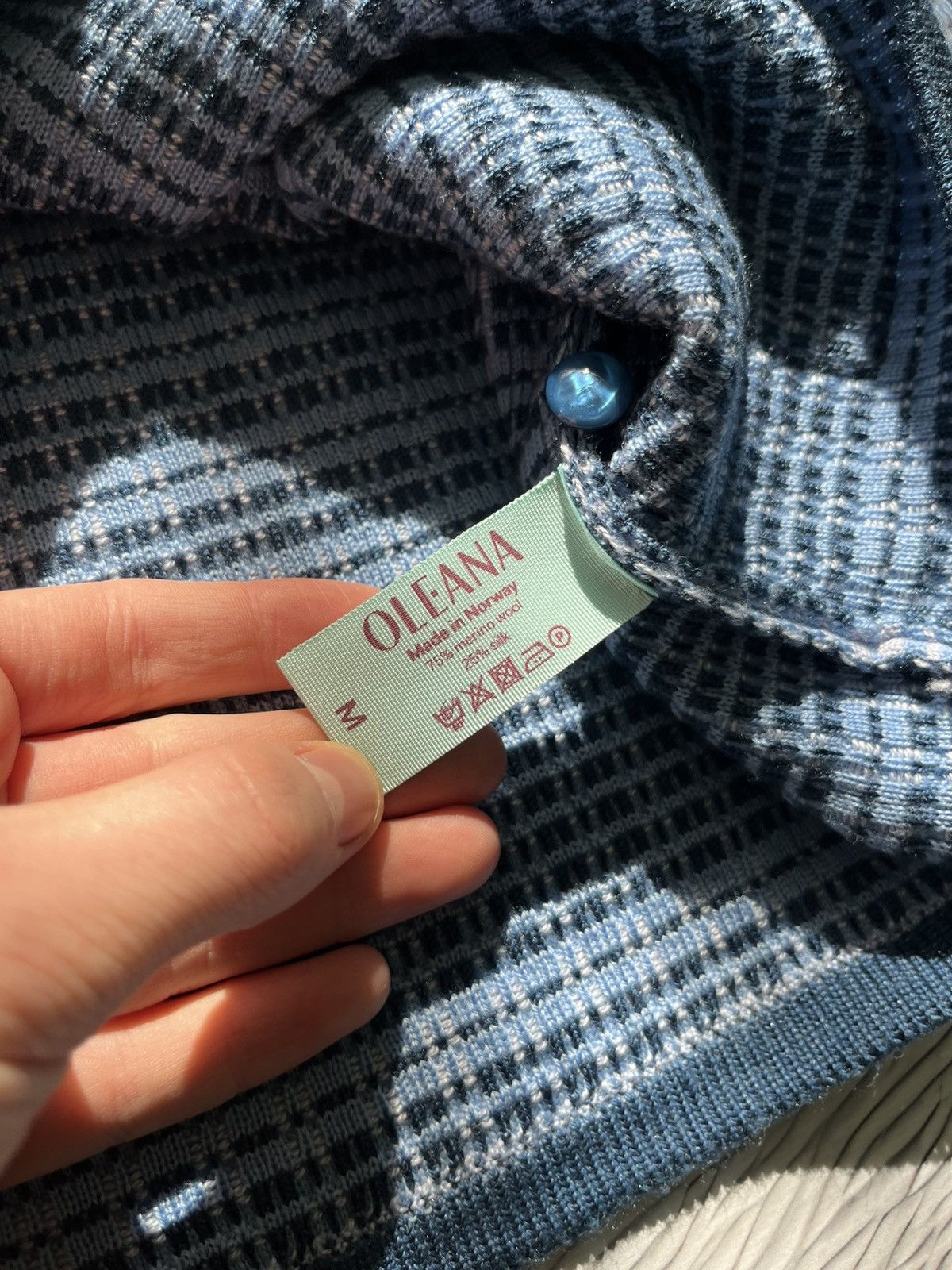 Other OLEANA Women’s Poised Plaid Merino Wool Cardigan Size M Size M / US 6-8 / IT 42-44 - 4 Thumbnail
