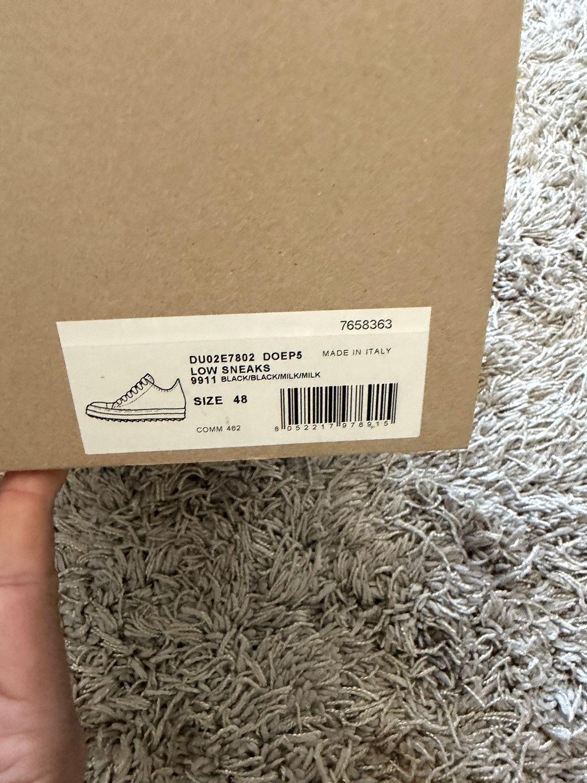 Rick Owens Rick Owens Drkshdw So Cunt Ramone Low Top Sneaker Size US 15 / EU 48 - 7 Thumbnail