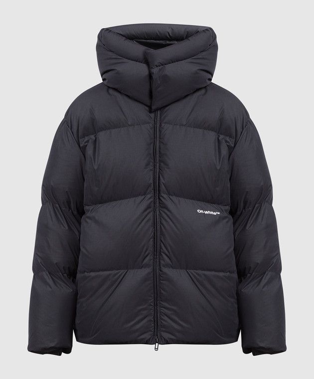 Off-White o1y0225 Logo Shell Jacket in Black Size US M / EU 48-50 / 2 - 1 Thumbnail