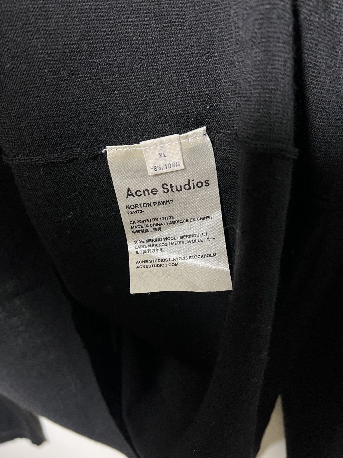 Acne Studios acne studios y2k black wool turtleneck Size US L / EU 52-54 / 3 - 11 Thumbnail