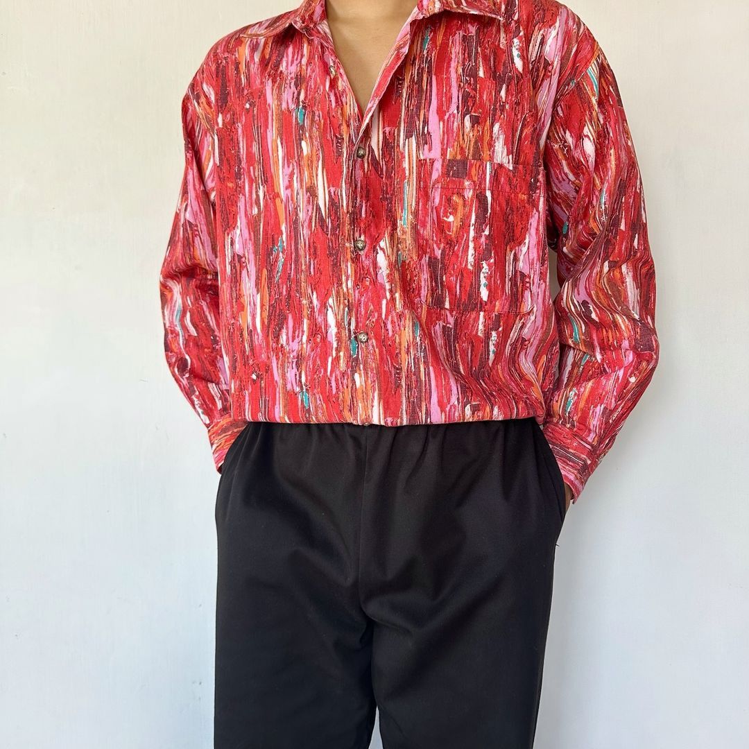 Designer × Individualized Shirts TRYING MEN ABSTRACT PATTERN SHIRT Size US L / EU 52-54 / 3 - 4 Thumbnail