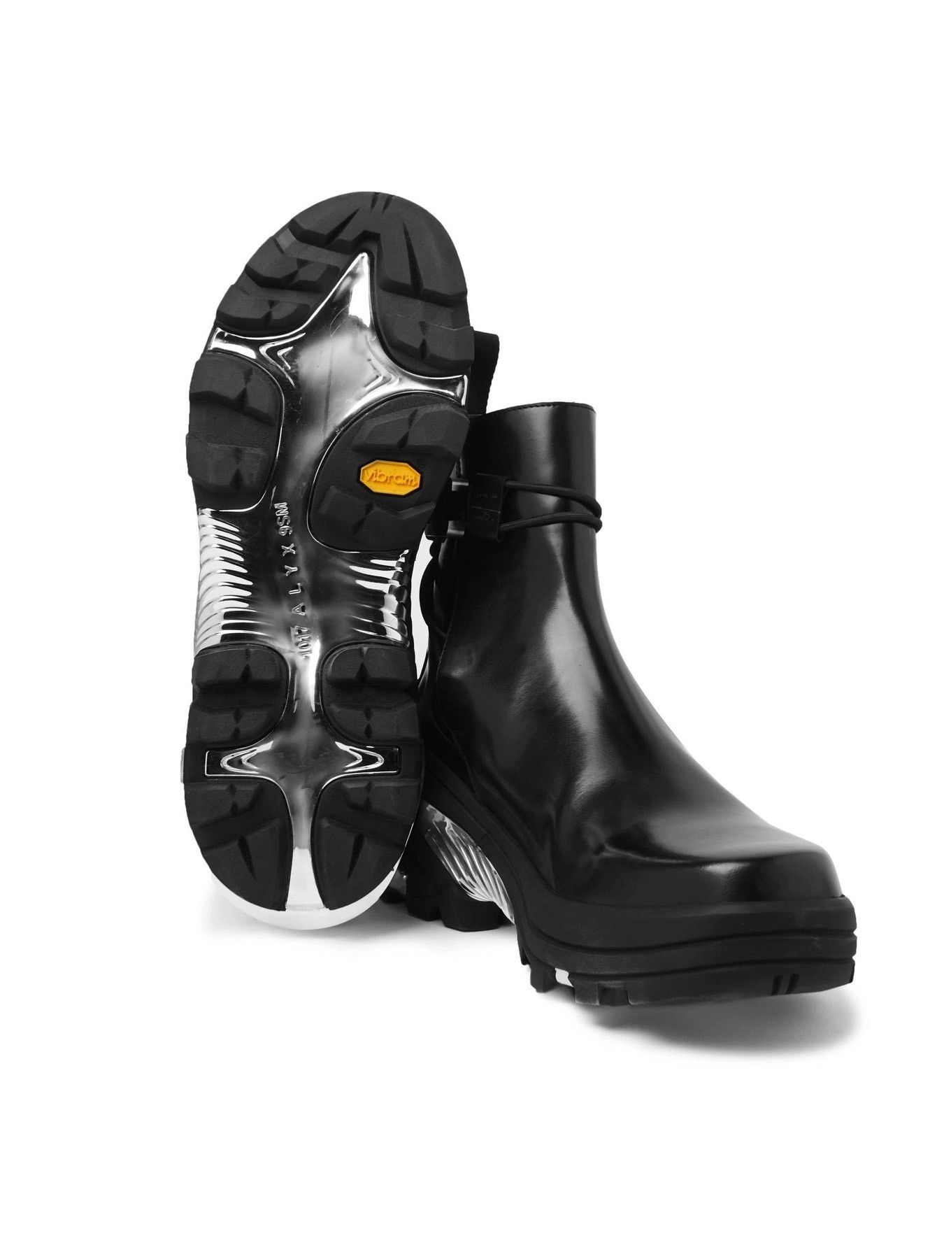 1017 ALYX 9SM 1017 ALYX 9SM Leather and Silver-Tone Chelsea Boots 'Black' Size US 11 / EU 44 - 3 Thumbnail