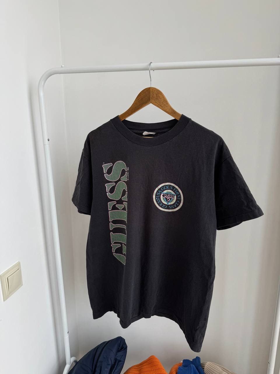 Guess × Vintage Guess 1989 vintage rare distressed faded crashed tee Size US XL / EU 56 / 4 - 3 Thumbnail