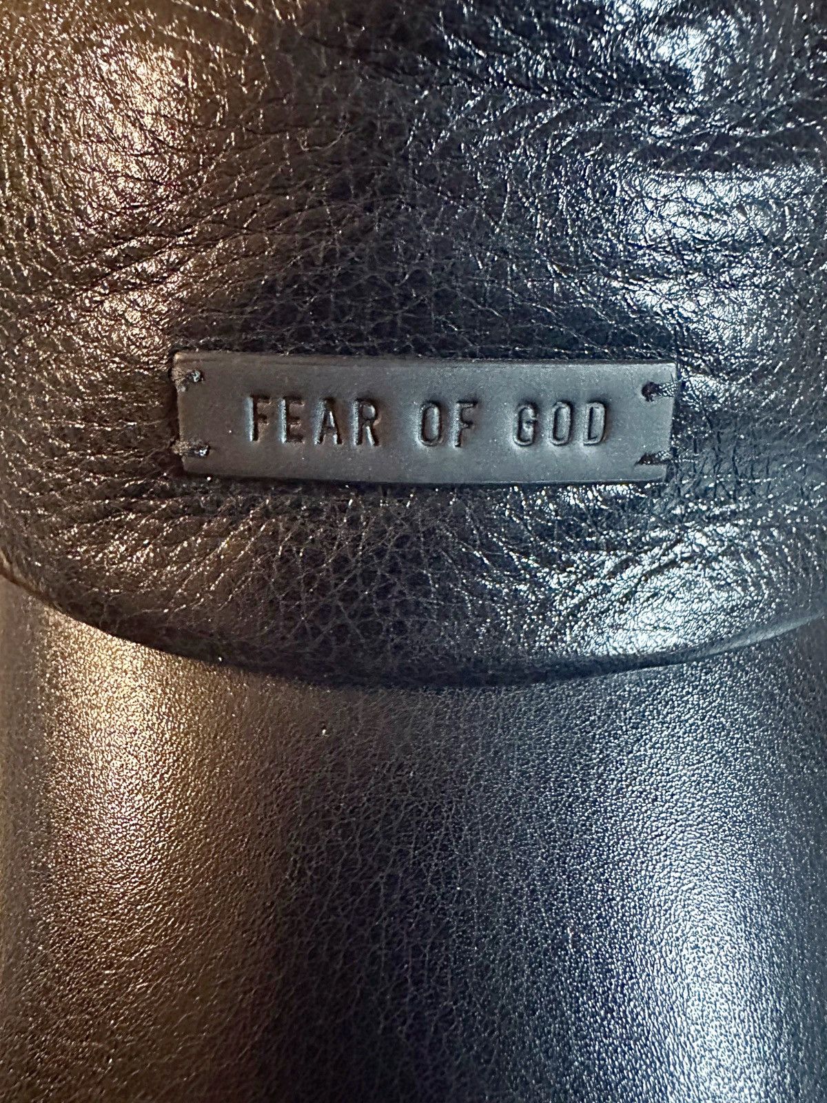 Fear of God Fear of God Textured Leather Baseball Cap Size 40 - 8 Thumbnail