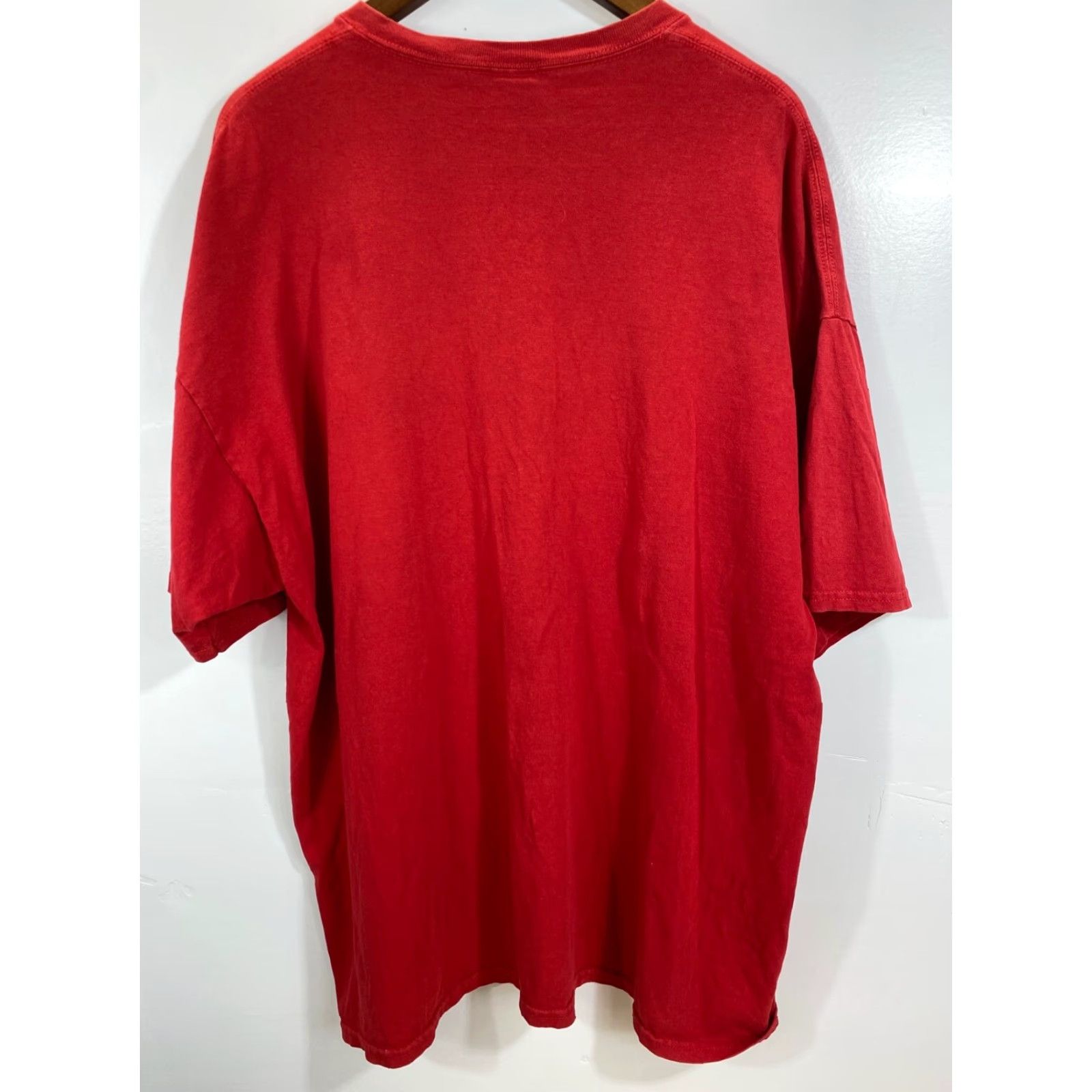 Gildan Gildan T-Shirt Mens Red 2XL Crew Neck Short Sleeve Patriotic USA Free! Size US XXL / EU 58 / 5 - 2 Thumbnail