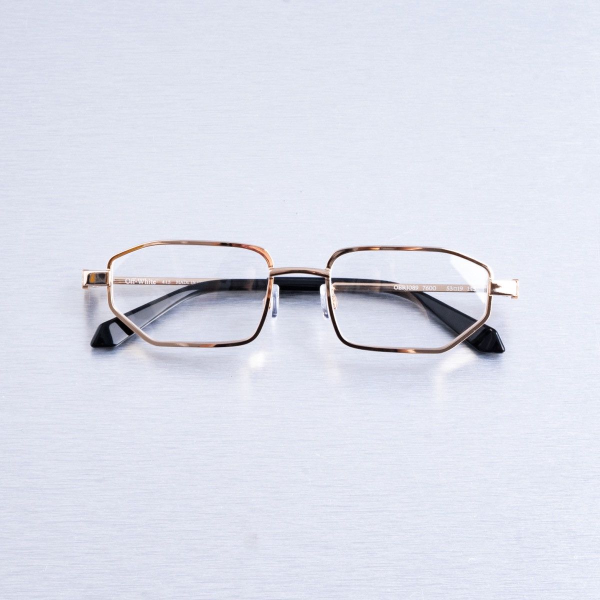 Officine Creative OFF WHITE STYLE 89 GOLD GLASSES Size ONE SIZE - 7 Thumbnail