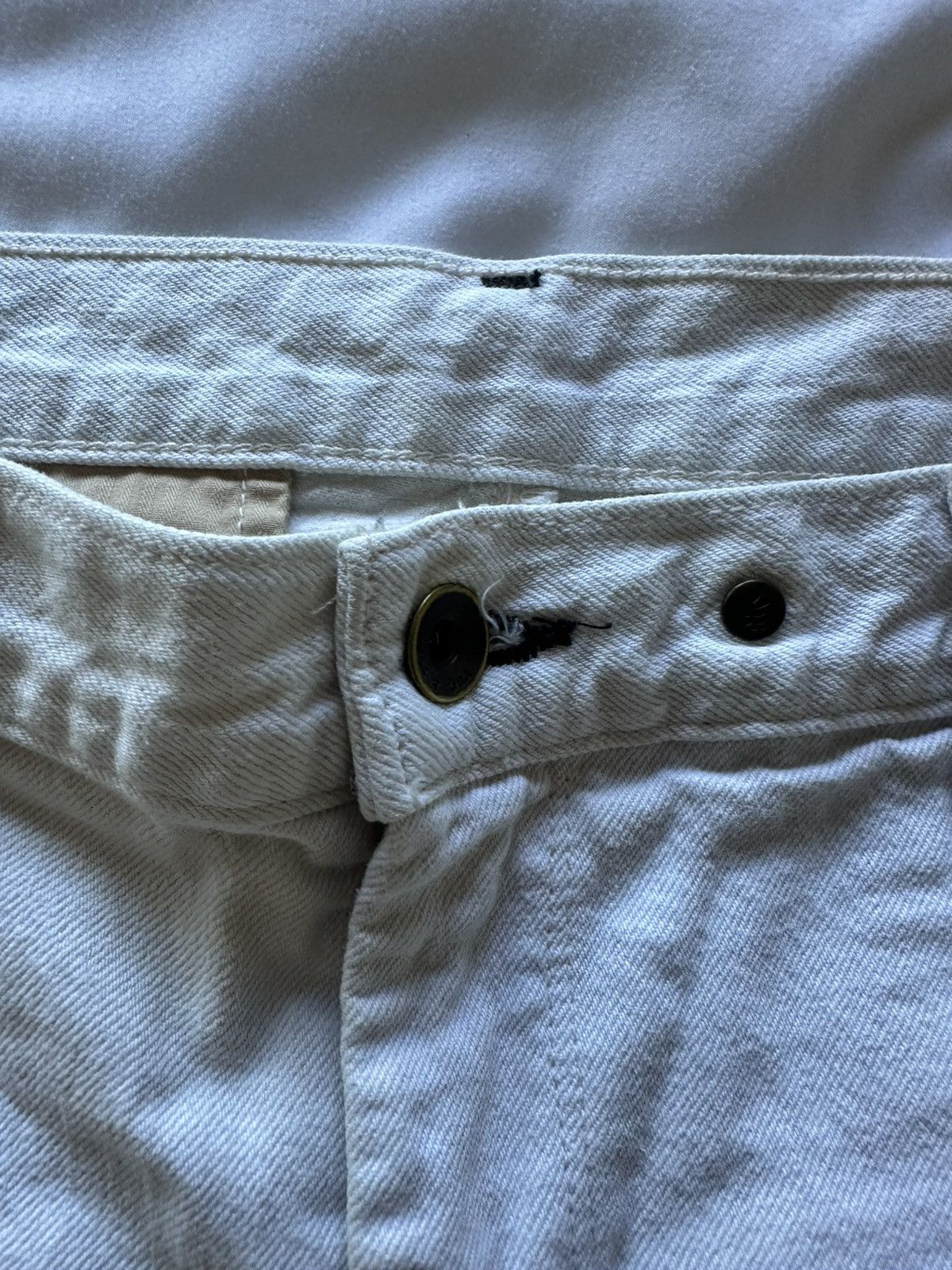 Rag & Bone Rag and Bone White Denim Shorts Size US 33 - 2 Thumbnail