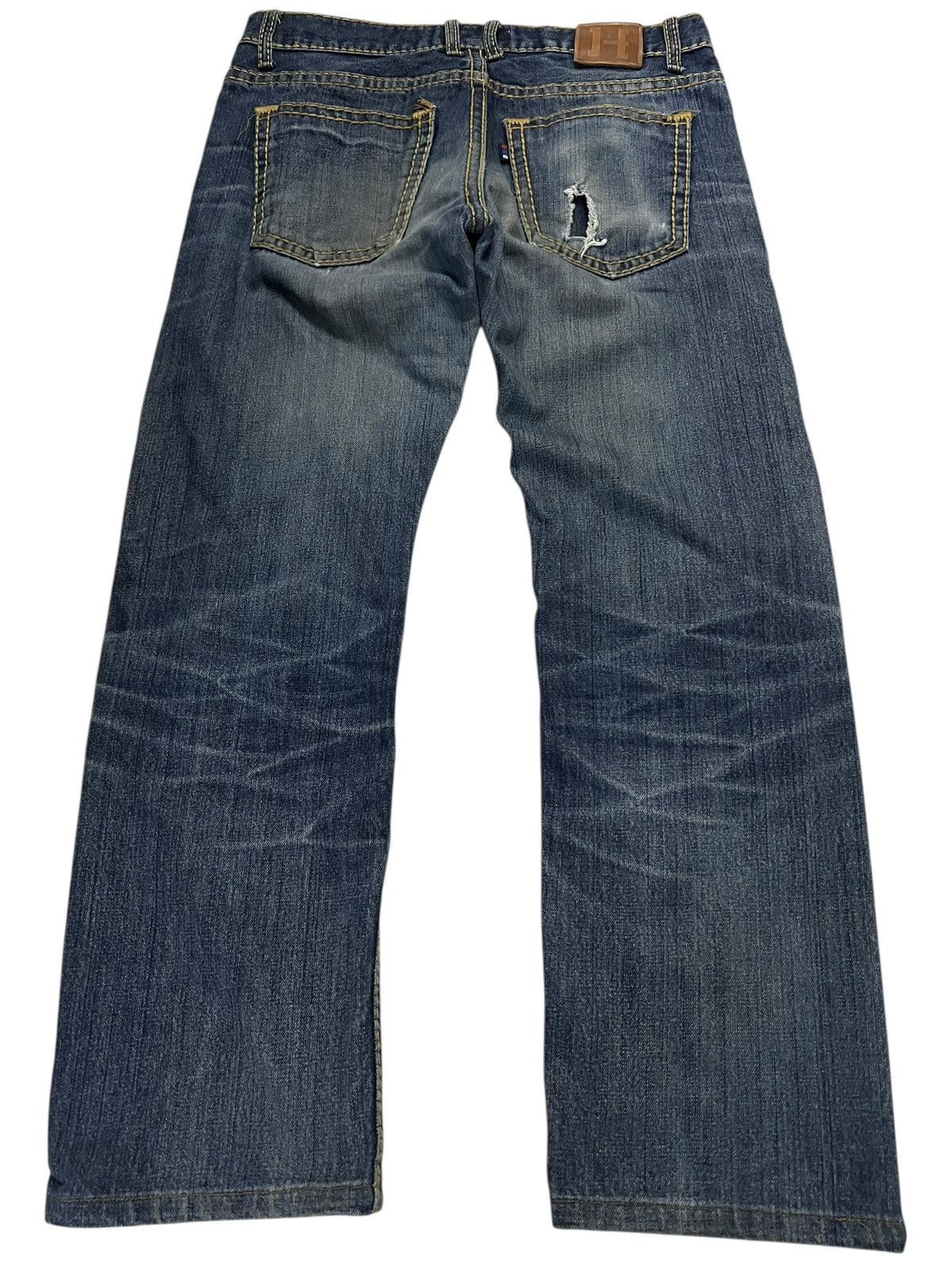 Japanese Brand H.By Figer Distress Selvedge Jean Size US 33 - 3 Thumbnail
