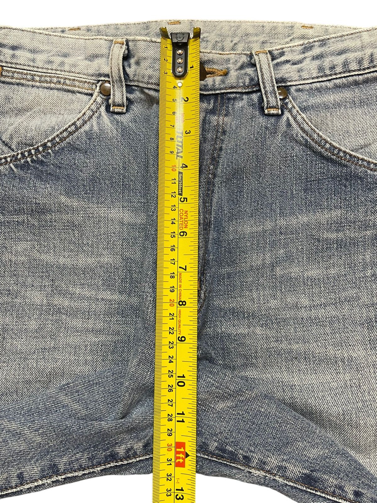 Wrangler Vintage Y2K Wrangler Faded Wash Whiskers Wide Leg Baggy Jean Size US 30 / EU 46 - 15 Thumbnail