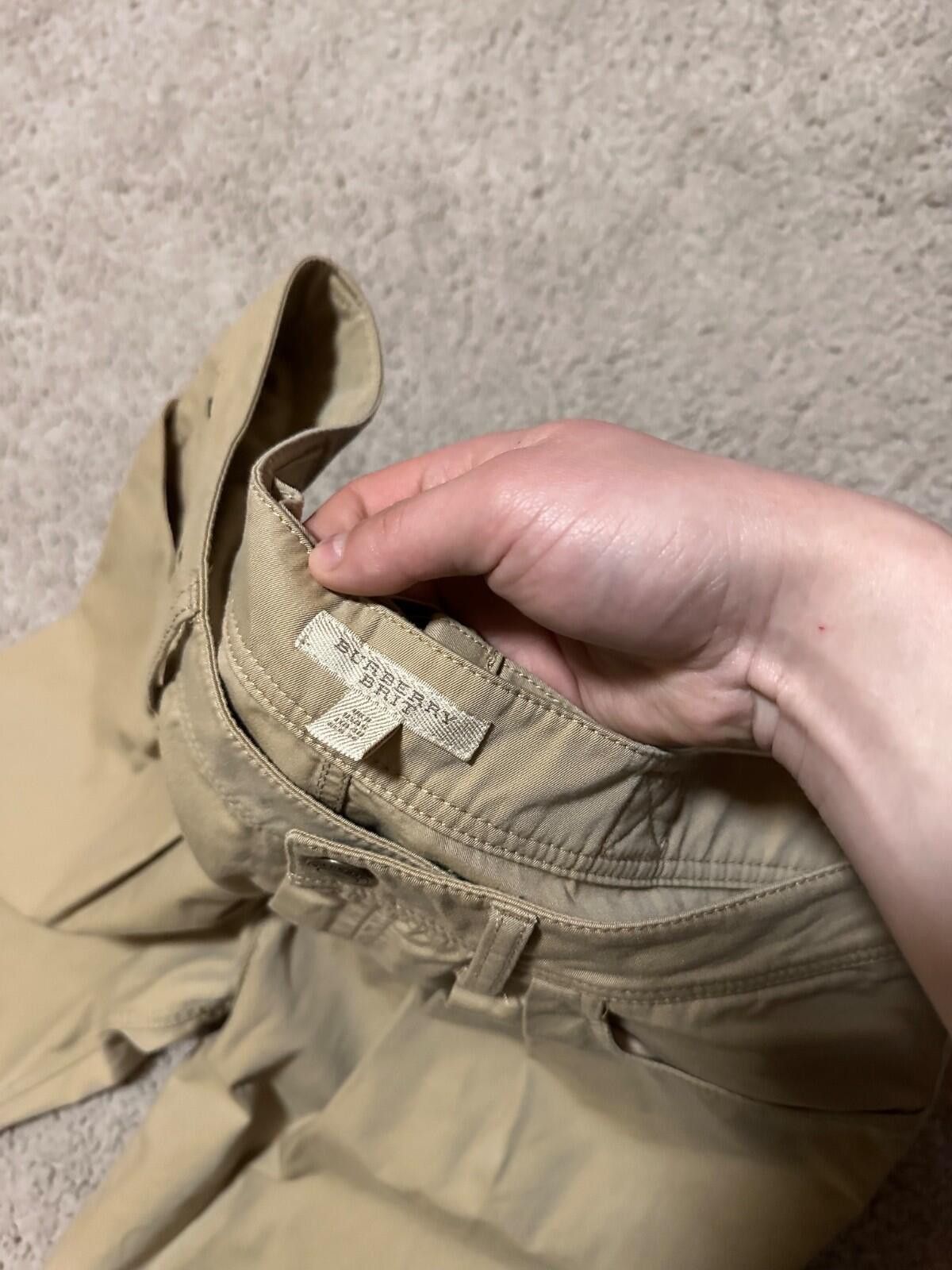 Burberry Burberry Brit Beige Cotton Pants Women’s Size IT 40 Size 40" / US 18 - 4 Thumbnail