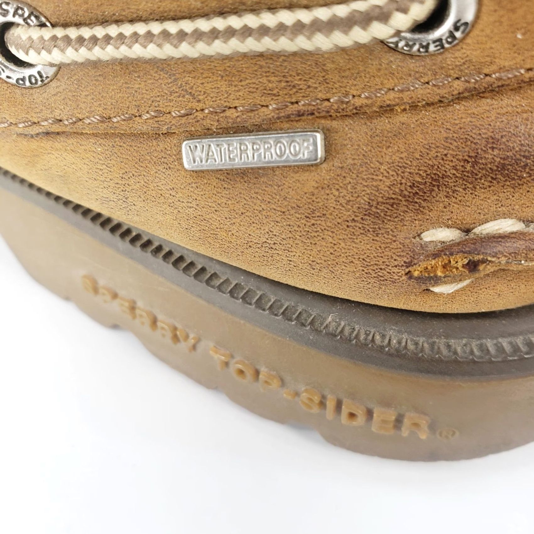 Sperry Sperry Top Sider Men's 9.5M Lugged Lace Shoe STS10086 Brown Leather Waterproof Boat Shoe Casual Size US M / EU 48-50 / 2 - 6 Thumbnail