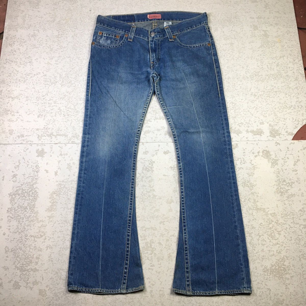 Levi's Crazy Levis Type 1 Twist Leg Tough Boot Flare Jeans Size US 36 / EU 52 - 2 Thumbnail