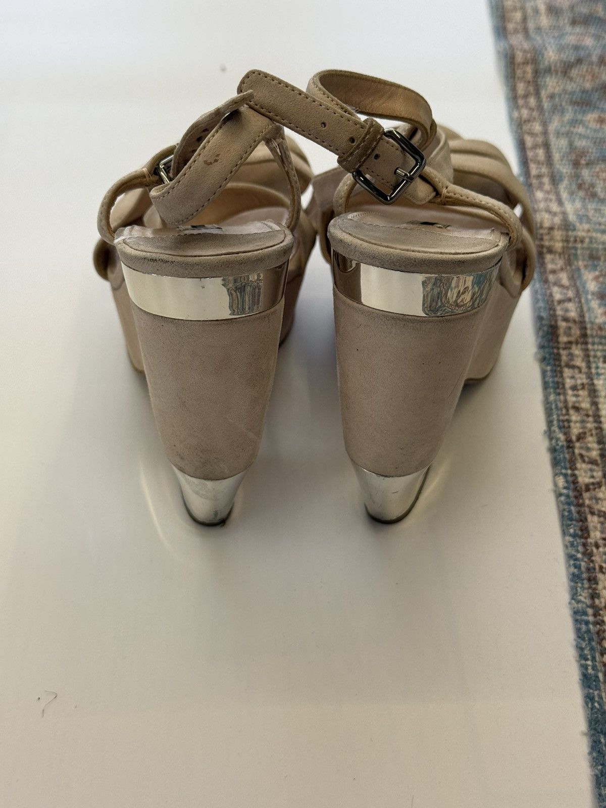 Miu Miu Miu Miu Suede Strap Pump Sandals Size EU 41 Size US 11 / IT 41 - 11 Thumbnail