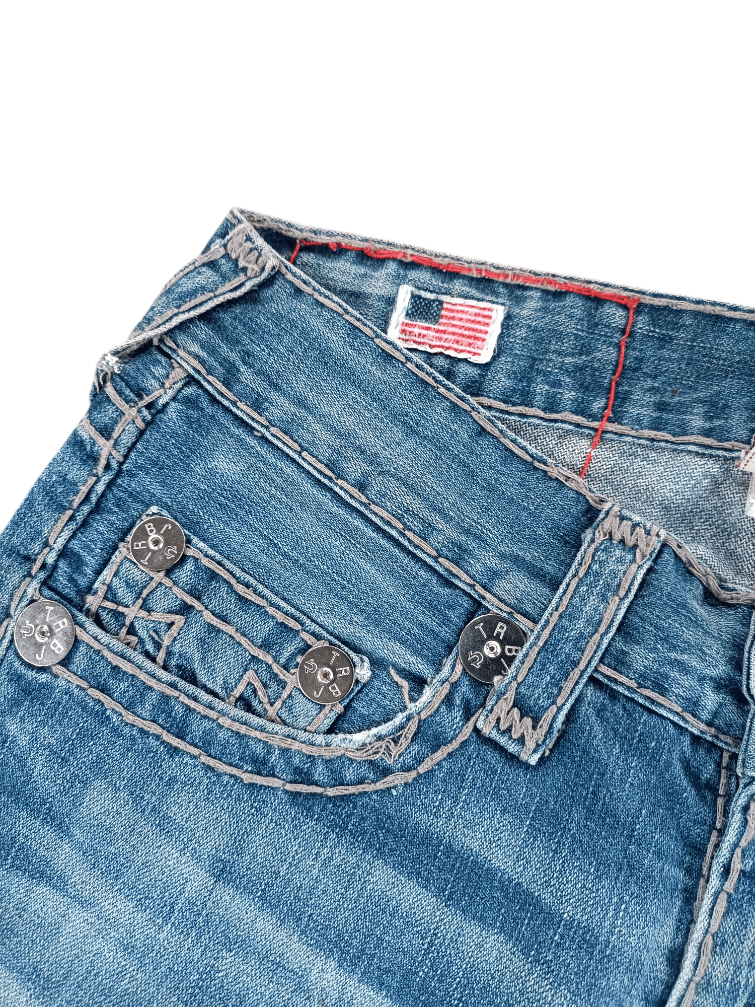 True Religion Bobby Super T Distressed Jeans