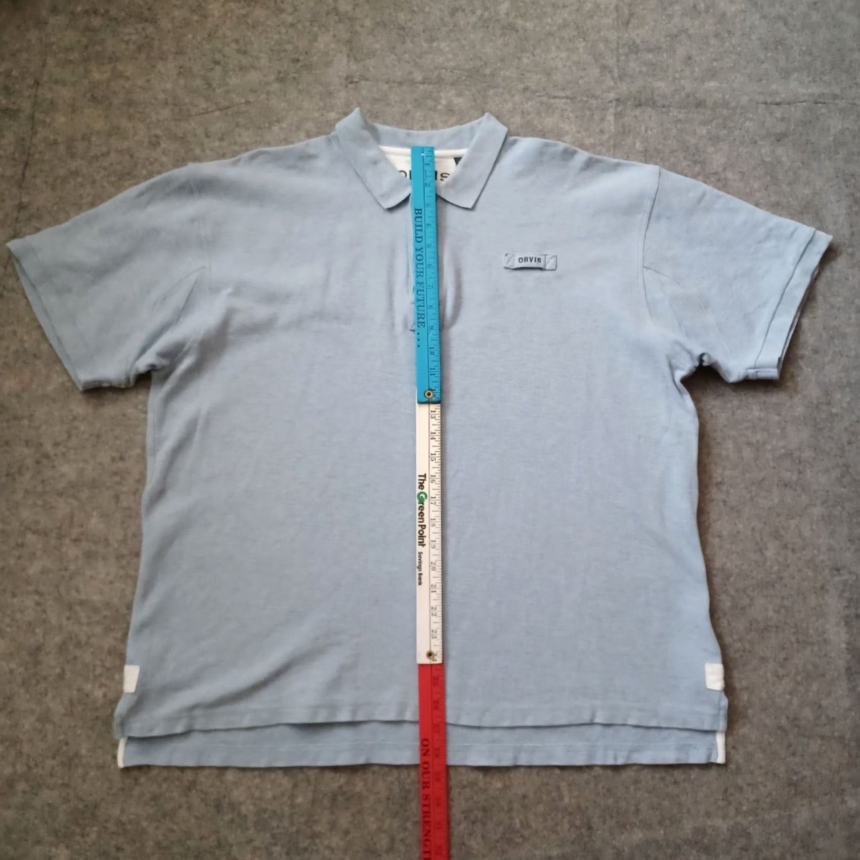 Orvis Orvis Mens Polo Shirt XL Blue Signature Logo Short Sleeve Heavyweight Knit 100% Cotton Regular Fit Golf Walking Men Size US XL / EU 56 / 4 - 7 Thumbnail