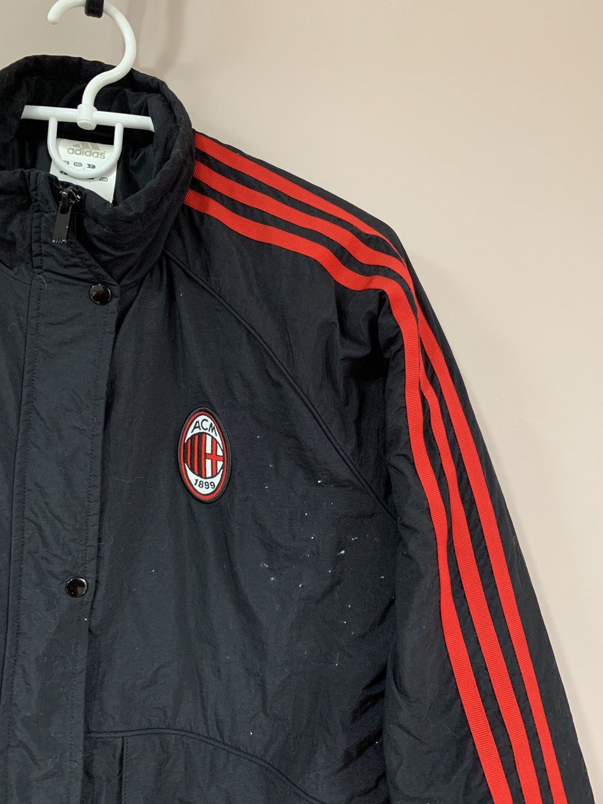 Adidas Womens AC Milan Football Track Jacket Adidas Soccer Retro M Size M / US 6-8 / IT 42-44 - 3 Thumbnail