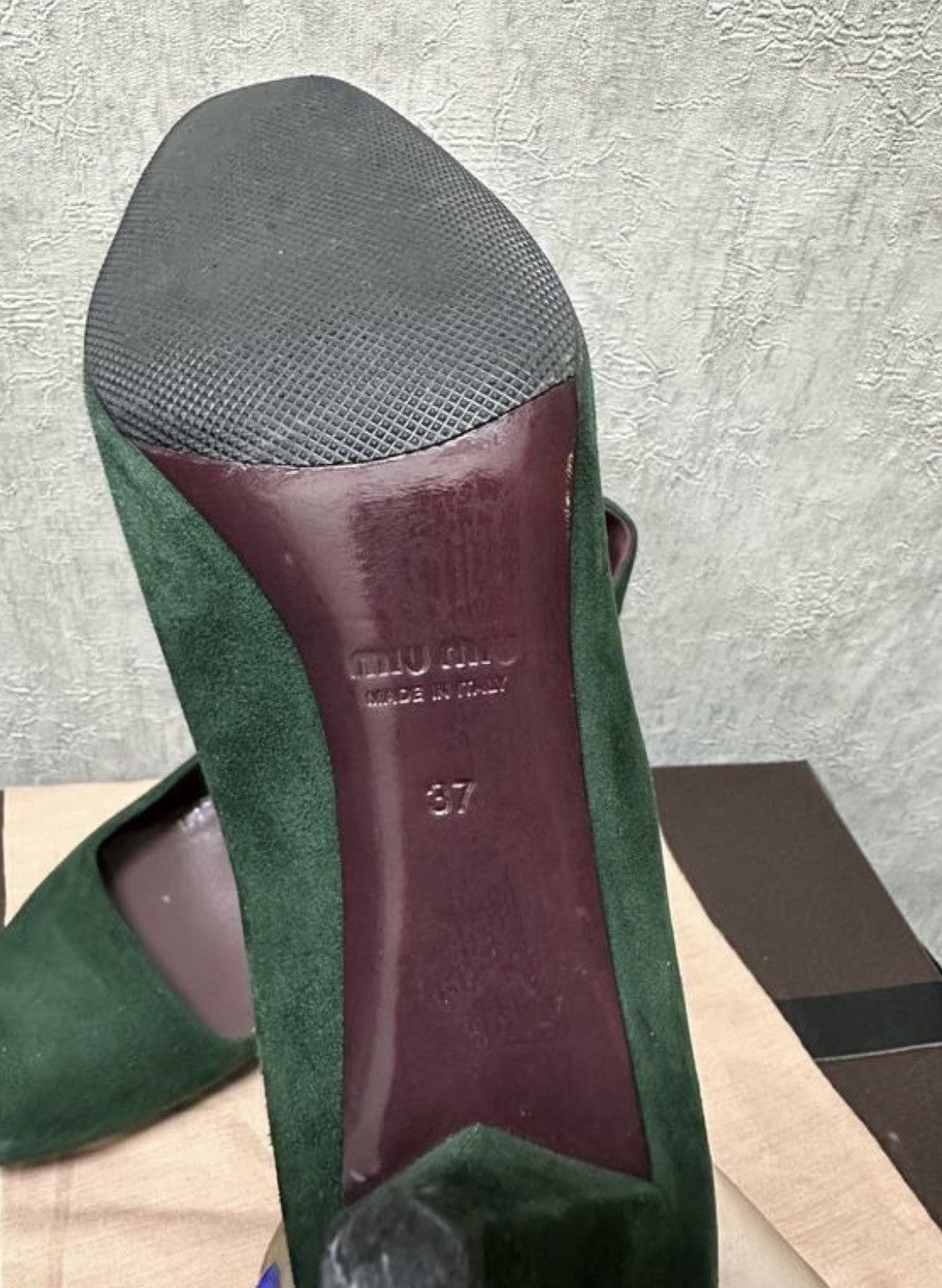 Miu Miu Miu Miu Green Suede On High Pumps Size US 7 / IT 37 - 4 Thumbnail