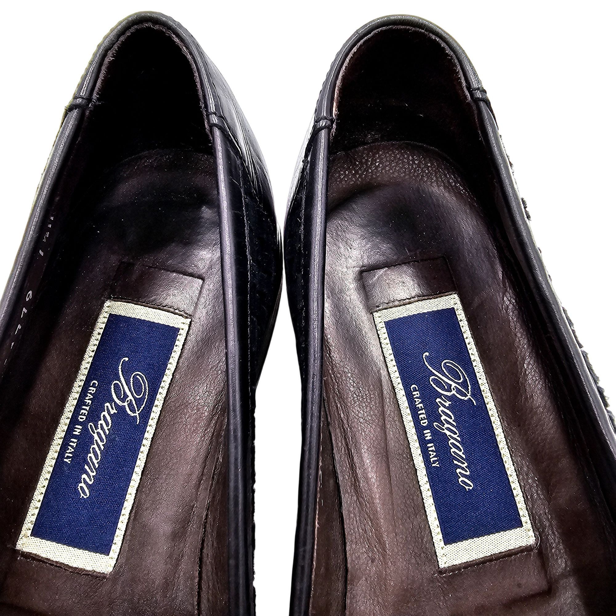 Bragano × Cole Haan Vintage Bragano Italy Woven Black Suede Dress Shoes Mens 7.5 Size US 7.5 / EU 40-41 - 4 Thumbnail