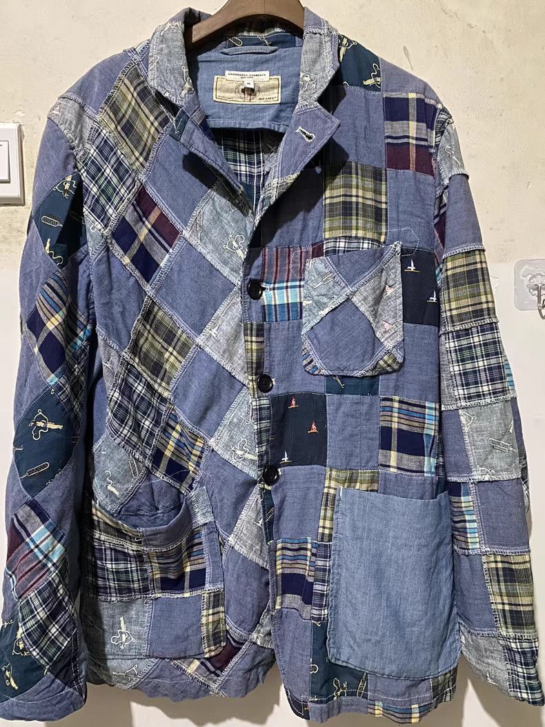 Engineered Garments Engineered Garments Patchwork Shirt Blazer K10 Size US S / EU 44-46 / 1 - 1 Thumbnail