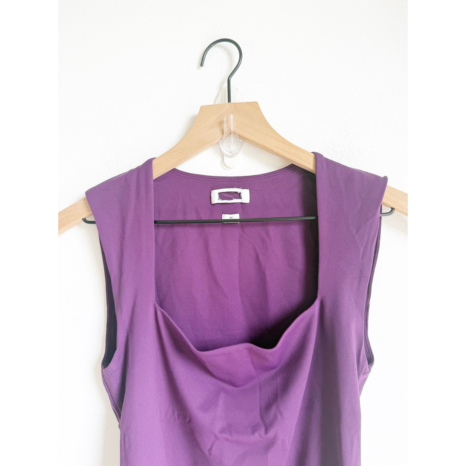 Aritzia NEW Aritzia Contour Esteem Square Neck Bodysuit Top Purple M Size M / US 6-8 / IT 42-44 - 5 Thumbnail