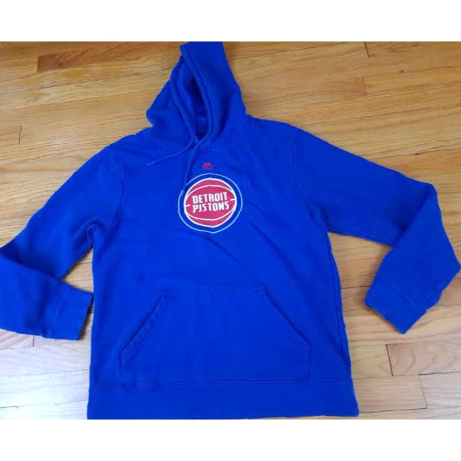 Vintage VINTAGE Detroit Pistons Basketball Hooded Sweatshirt M Majestic Blue 90s Sports Hoodie Pullover Unisex Adults Mens Womens Boys Girls Size US M / EU 48-50 / 2 - 3 Thumbnail