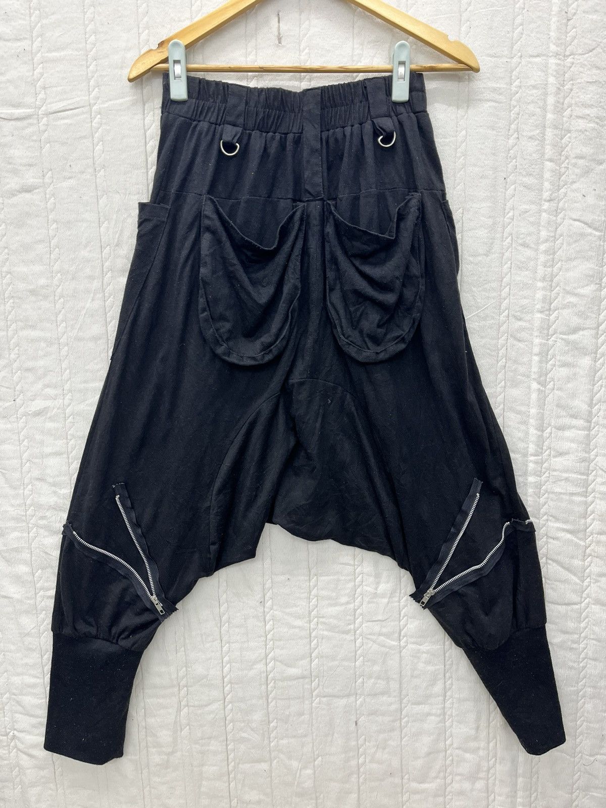 Hypebeast × Japanese Brand GOTHIC BAGGY DROP CROTCH PANTS Size US 26 / EU 42 - 4 Thumbnail