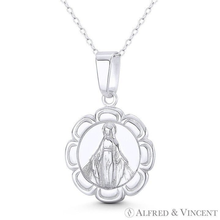 Other Holy Virgin Mother Mary Pendant in .925 Sterling Silver Size ONE SIZE - 1 Preview